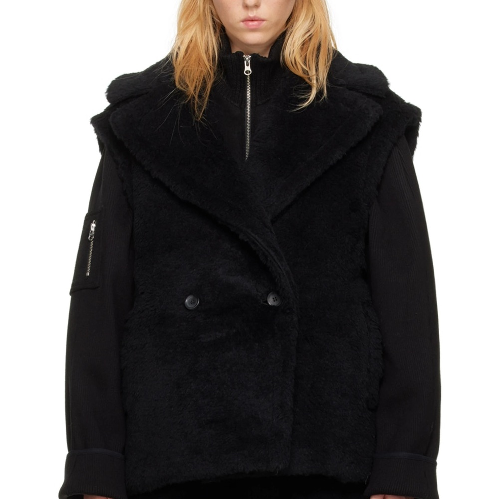 NWT Max Mara Libano alpaca wool-blend teddy vest. Brand new, never worn!